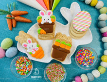 Load image into Gallery viewer, Easter Cookie Decorating Kit, DIY Spring Sugar Cookie Decorating Kit, **INCLUDES 26 ITEMS**,(Large Cookies)…with 5 Icing Bags &amp; Free Bonus!!!
