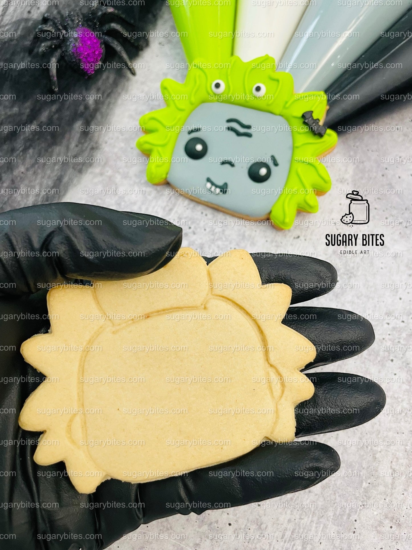 Halloween Cookie Decorating Kit, DIY Cookie Kit, (Large Cookies) ***INCLUDES 24 ITEMS*** With 4 Icing Bags & 3 Deluxe Sprinkle!!