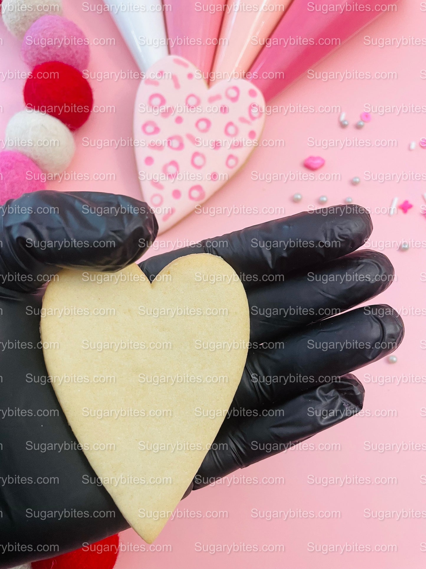 Valentine’s Day Cookie Decorating Kit, Heart DIY Cookie Kit, **INCLUDES 24 ITEMS** (Large Cookies), Deluxe Sprinkles Included!!!