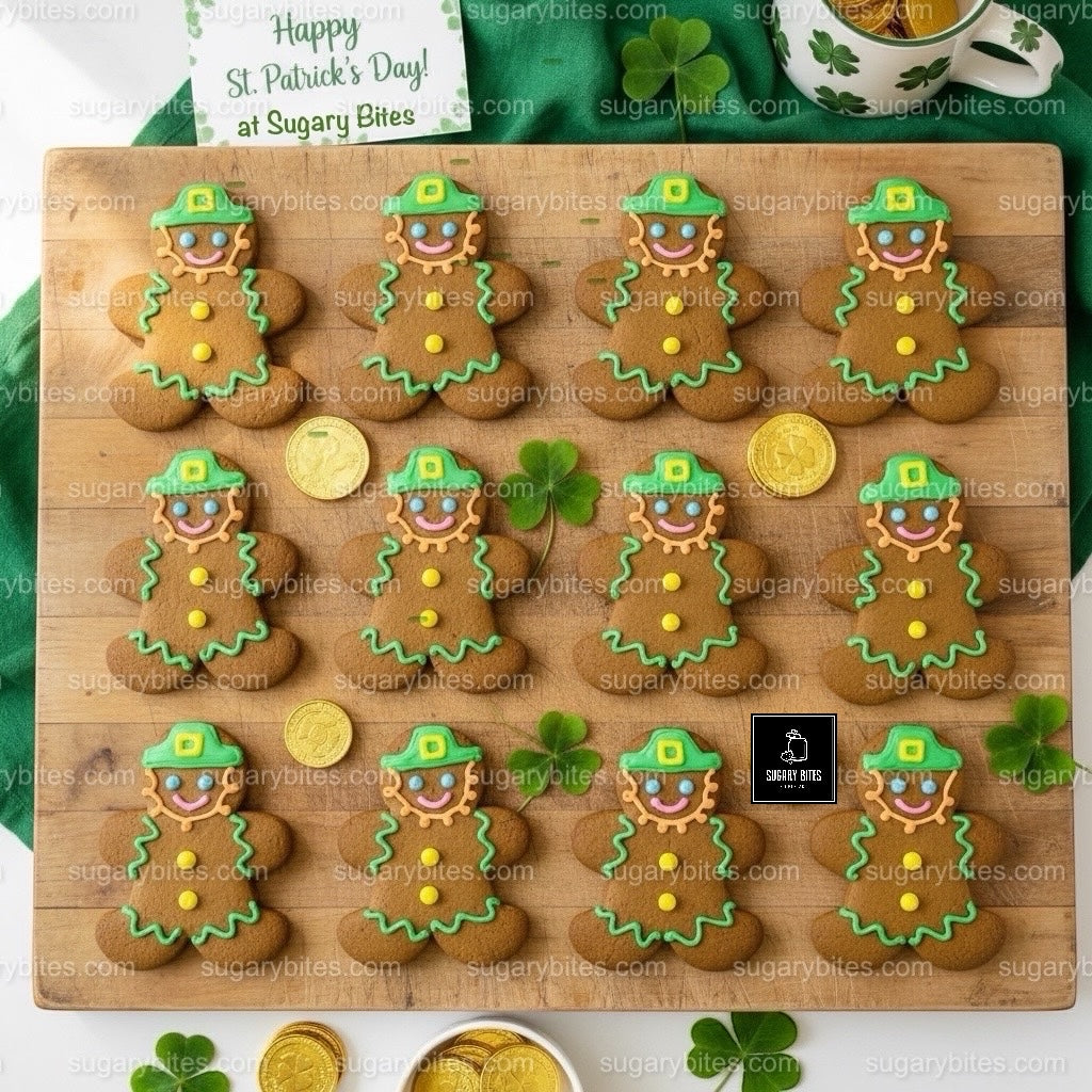 St. Patrick Cookies – 12 Hand-Decorated Cookies – Sugar Vanilla or Gluten-Free Option – Individually Sealed
