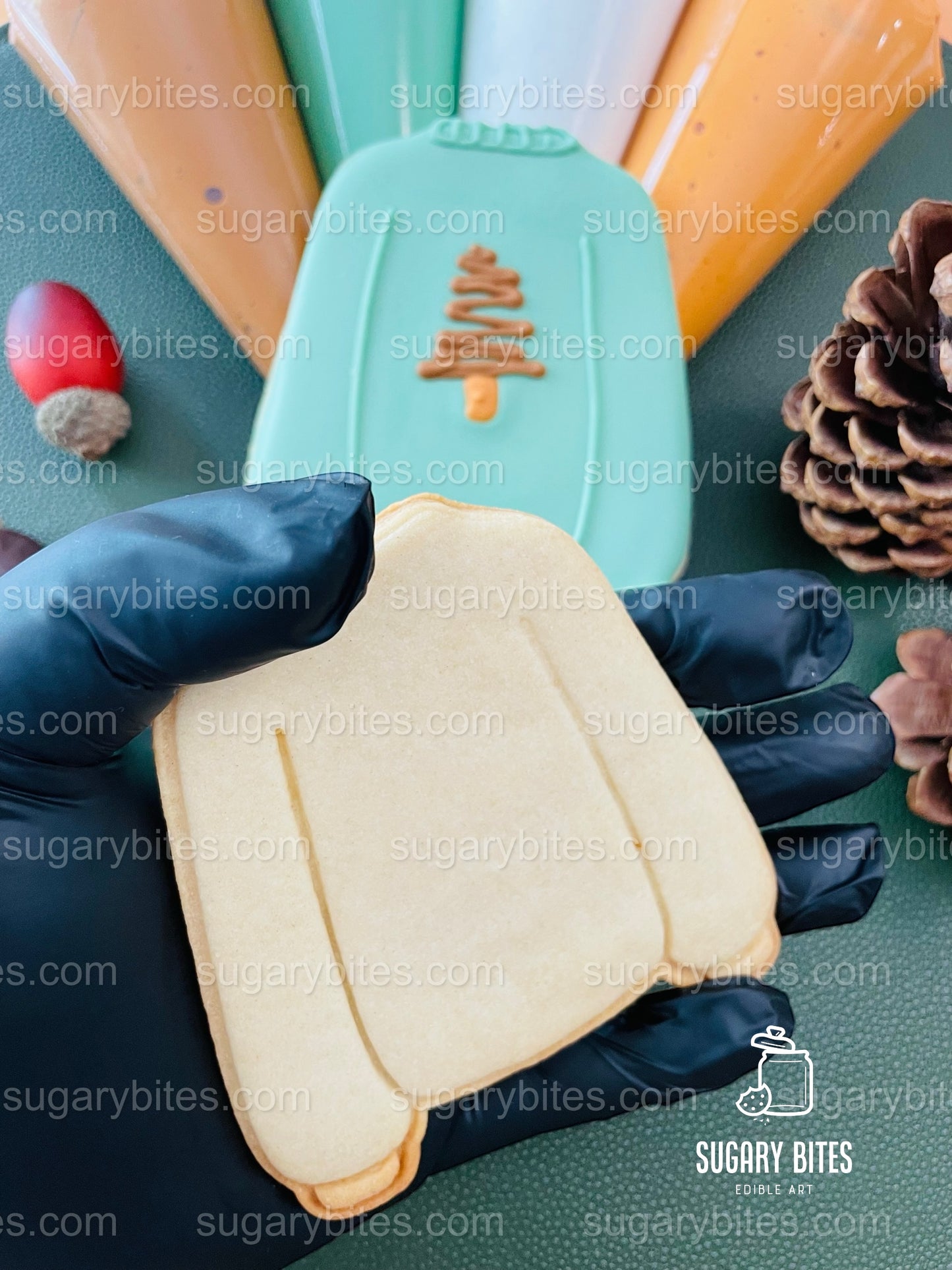 Fall Cookie Decorating Kit, Thanksgiving DIY cookie kit **INCLUDES 24 ITEMS* Zoom Party Favors, Assorted Shaped Cookie Kit, (Large Cookies)