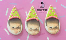 Load image into Gallery viewer, Personalized Face Cookies, Birthday Cookies, Unique Custom Birthday Cookies For Any Events… Set of 12 Custom Face Edible Photo Cookies
