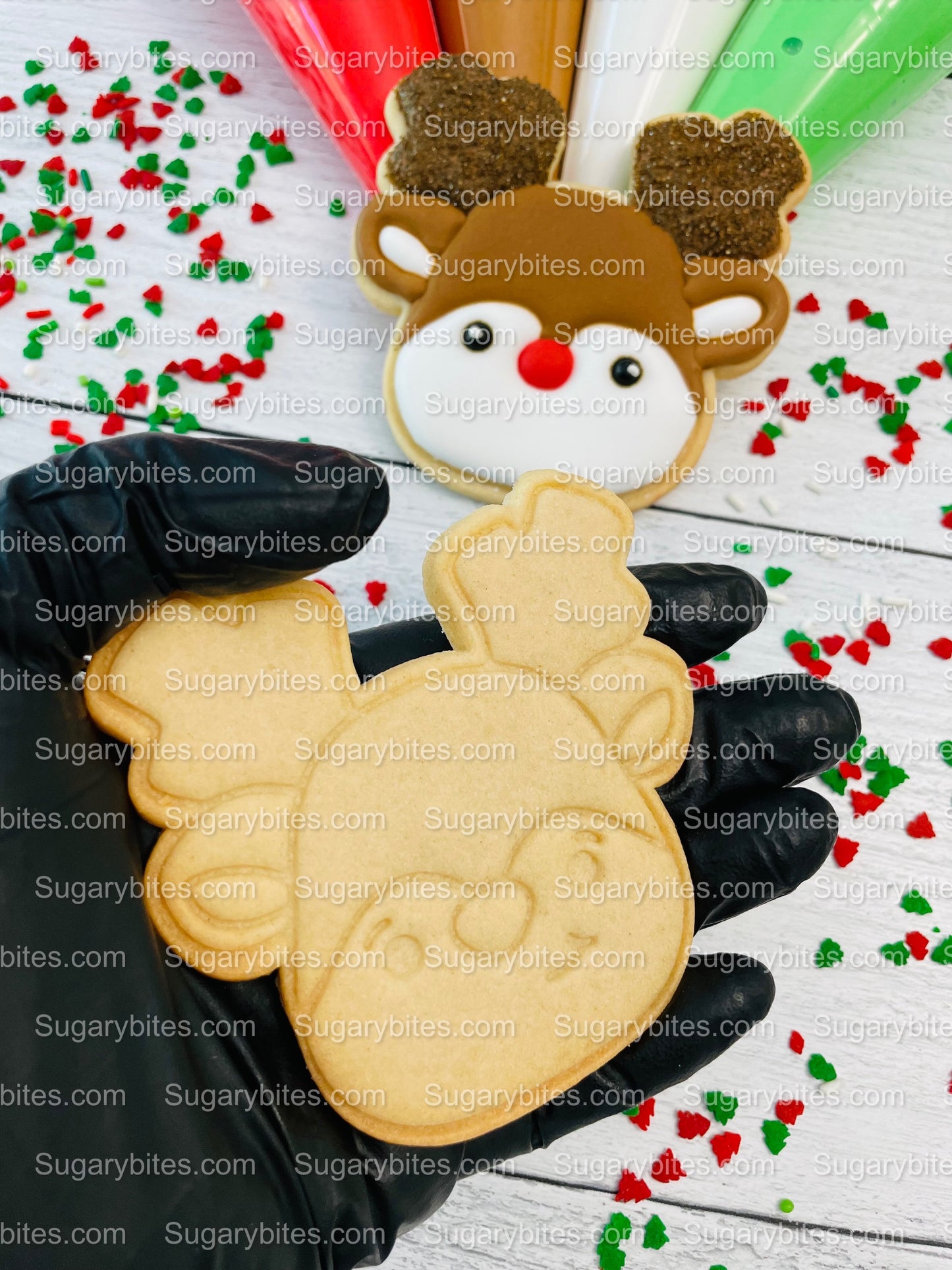 Christmas Cookie Decorating Kit, Christmas DIY Cookie Kit, (Large Cookies), ***INCLUDES 25 ITEMS*** With 5 Icing Bags & 3 Deluxe Sprinkles!