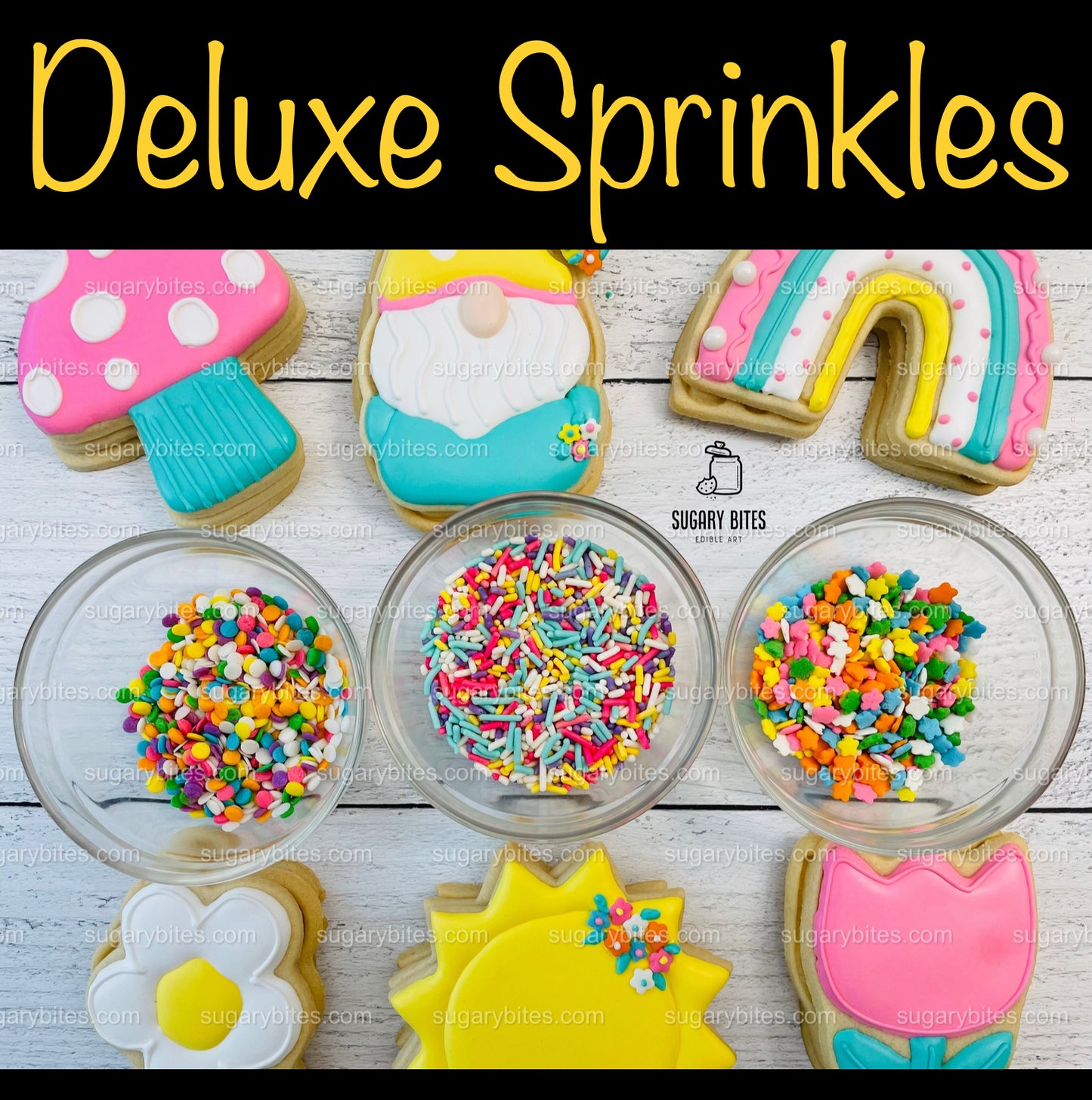 Summer Day Cookie Decorating Kit, DIY Spring Sugar Cookie Decorating Kit, **INCLUDES 24 ITEMS** , (Large Cookies) … With 4 Icing Bags!!