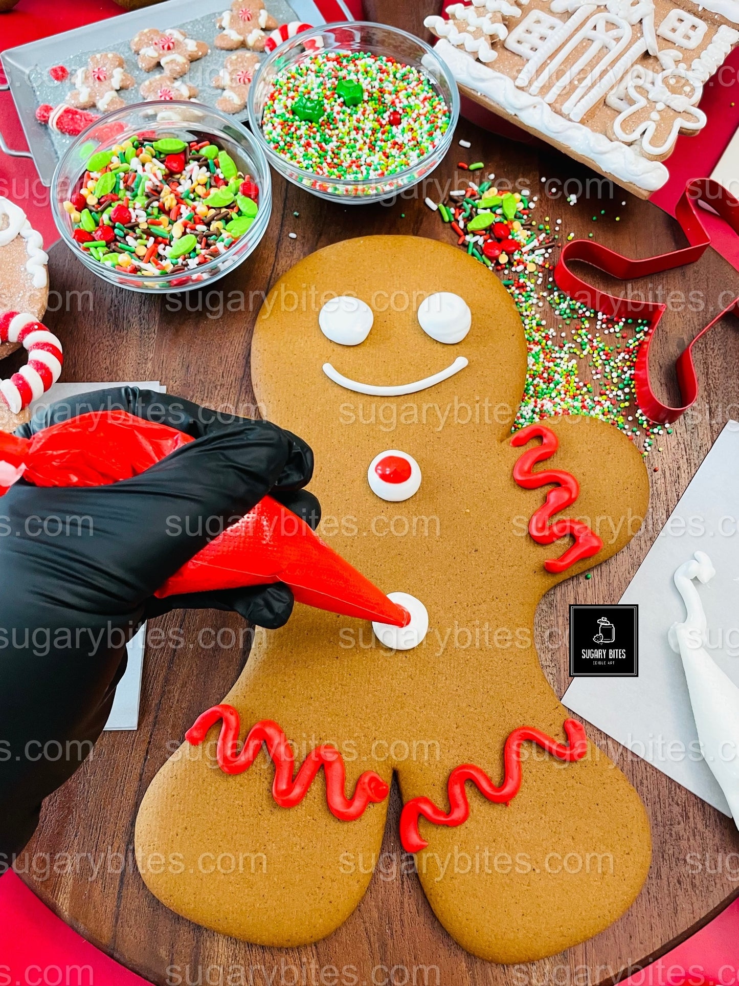 GIANT 11-Inch Gingerbread Man DIY Cookie Decorating Kit | GIANT Gingerbread Man Cookie Decorating Kit – Perfect Christmas Activity!