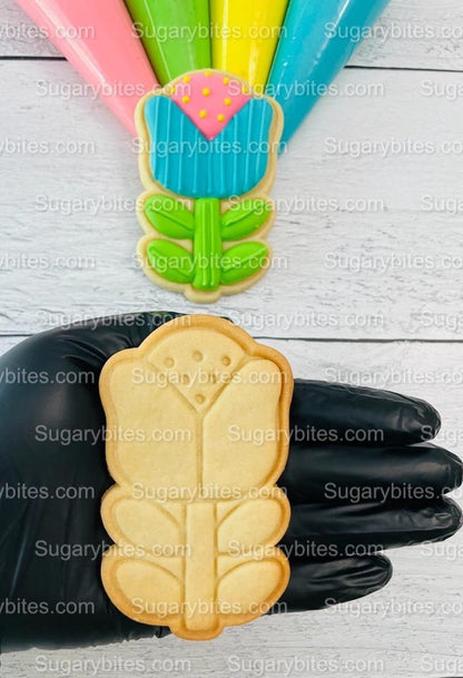 Flower Cookie Decorating Kit, DIY Flower Cookie Decorating Kit, Spring/Easter Diy cookie kit, **INCLUDES 24 ITEMS** (Large Cookies)