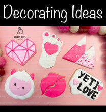 Load image into Gallery viewer, Valentines Cookie Decorating Kit, Heart DIY Cookie Kit, **INCLUDES 24 ITEMS** (Large Cookies), Deluxe Sprinkles Included!!!
