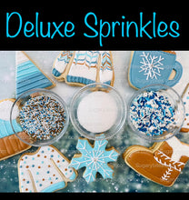 Load image into Gallery viewer, Winter Cookie Decorating Kit, Winter DIY Cookie Kit, (Large Cookies) ***INCLUDES 24 ITEMS*** With 4 Icing Bags &amp; 3 Deluxe Sprinkle!!
