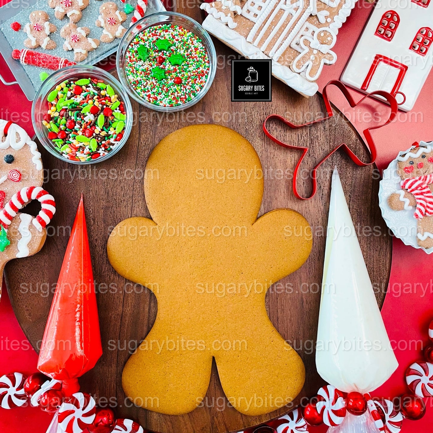 GIANT 11-Inch Gingerbread Man DIY Cookie Decorating Kit | GIANT Gingerbread Man Cookie Decorating Kit – Perfect Christmas Activity!