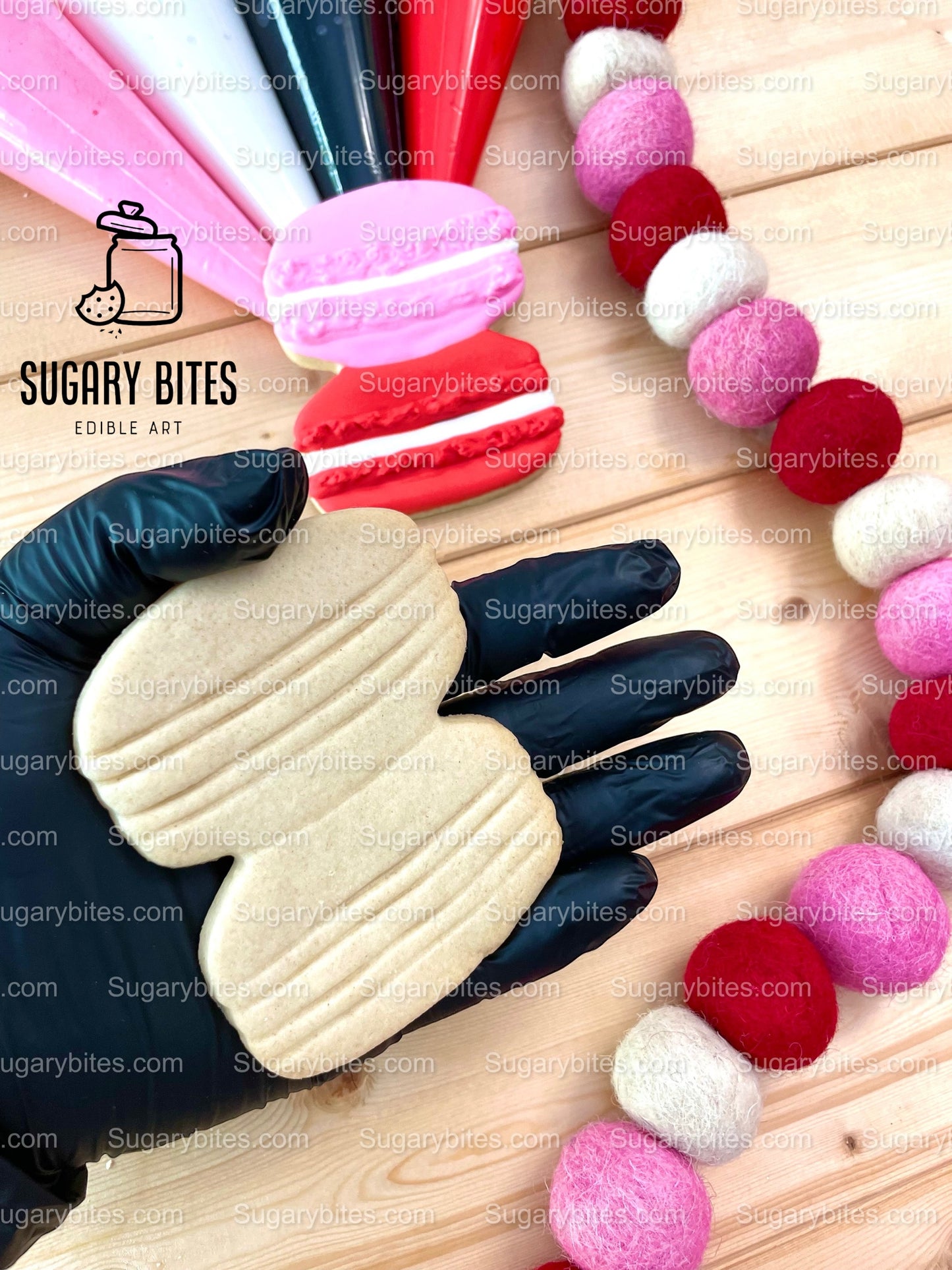 Valentines Cookie Decorating Kit, Heart DIY Cookie Kit, **INCLUDES 24 ITEMS** (Large Cookies), Deluxe Sprinkles Included!!!