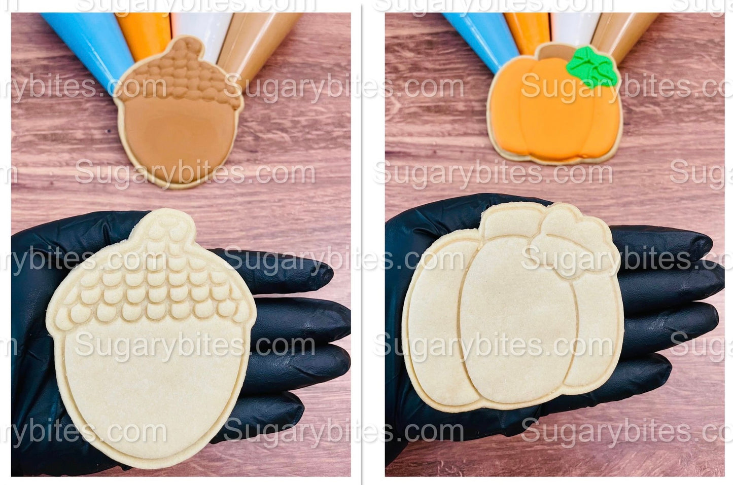 Fall Cookie Decorating Kit, Fall DIY Cookies Kit, (Large Cookies), **INCLUDES 24 ITEMS**, with 4 Icing Bags and 3 Sprinkles!