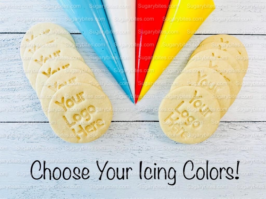 Logo Cookie Kit, Logo Custom Cookie Kit, ** INCLUDES 24 ITEMS** (Large Cookies) …Choose your Sprinkle & Icing Colors!