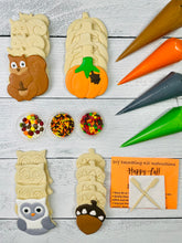 Load image into Gallery viewer, Fall Cookie Decorating Kit, Fall DIY Cookie Kit, ***INCLUDES 24 ITEMS***** Zoom Party Favors, Assorted Shaped Cookie Kit!
