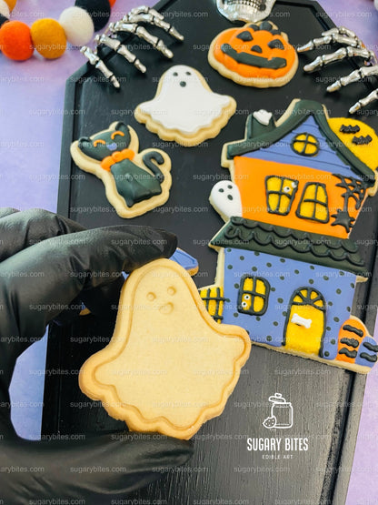 Halloween Cookie Decorating Kit, DIY Cookie Kit, (Large Cookies) ***INCLUDES 24 ITEMS*** With 4 Icing Bags & 3 Deluxe Sprinkle!!