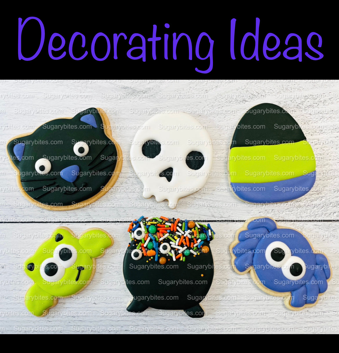 Halloween Cookie Decorating Kit, DIY Cookie Kit, (Large Cookies) ***INCLUDES 24 ITEMS*** With 4 Icing Bags & 3 Deluxe Sprinkle!