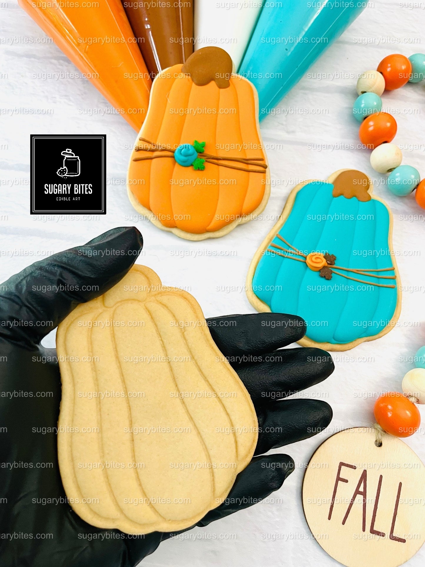 Fall Cookie Decorating Kit, ***INCLUDES 24 ITEMS*** Zoom Party Favors, Assorted Shaped Cookie Kit, (Large Cookies)
