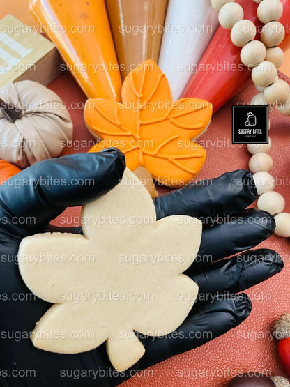 Fall Cookie Decorating Kit, ***INCLUDES 24 ITEMS*** Thanksgiving Cookies, Assorted Shaped Cookie Kit, (Large Cookies)