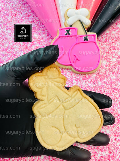 Pink DIY Cookie Kit | Sugar Vanilla Decorate-Your-Own Cookies | Pink Ribbon Fundraiser Gift Set | (Large Cookies) ***INCLUDES 24 ITEMS*** With 4 Icing Bags & 3 Deluxe Sprinkle!!