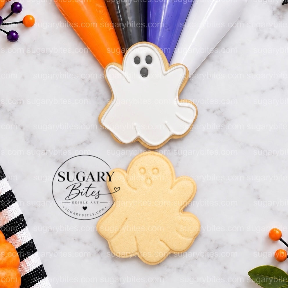 Halloween Cookie Decorating Kit, 12 Large Cookies, Royal Icing, Sprinkles, DIY Family Activity