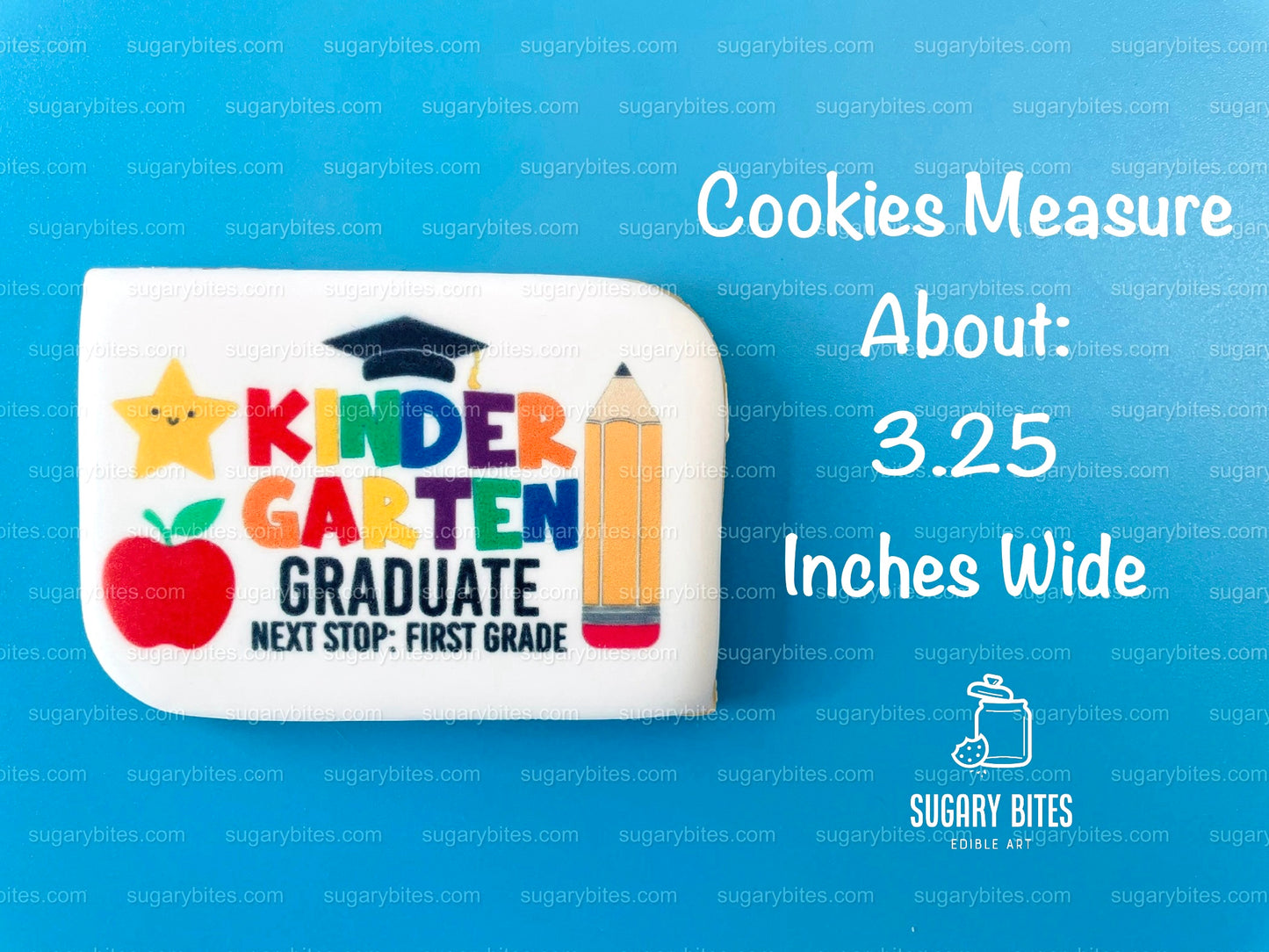 Kindergarten Cookies, Kindergarten Graduation Gift, Edible Photo Cookies, (Includes 12 Cookies), Kindergarten favors, Kindergarten Grad.