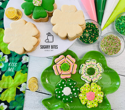 St Patrick’s Day Cookie Decorating Kit, St. Patrick’s Day DIY Cookie Kit, **INCLUDES 24 ITEMS** (Large Cookies), Included Deluxe Sprinkles