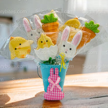 Load image into Gallery viewer, Easter Cookies, 12 LARGE COOKIES, Easter Cookies, Easter or Spring gift, party favors or any occasion!!!
