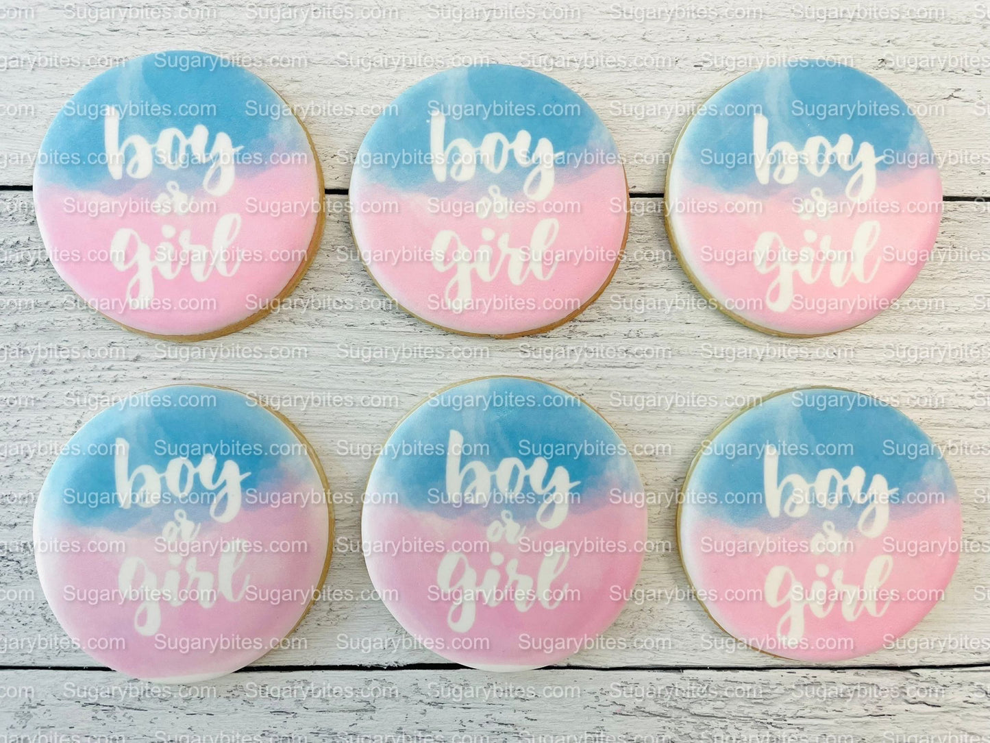 Gender Reveal Cookies, Baby Shower Cookies, (Includes 12 Large Cookies), baby shower favors, Baby Gender Reveal Cookies!