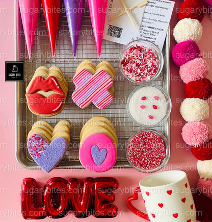 Valentine Cookie Decorating Kit – Vanilla or Gluten-Free Vanilla | Fun, Festive & Perfect for Gifting 💕