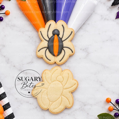 Halloween Cookie Decorating Kit, 12 Large Cookies, Royal Icing, Sprinkles, DIY Family Activity