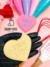 Load image into Gallery viewer, Valentine’s Day Cookie Decorating Kit, Heart DIY Cookie Kit, **INCLUDES 24 ITEMS** (Large Cookies), Deluxe Sprinkles Included!!!
