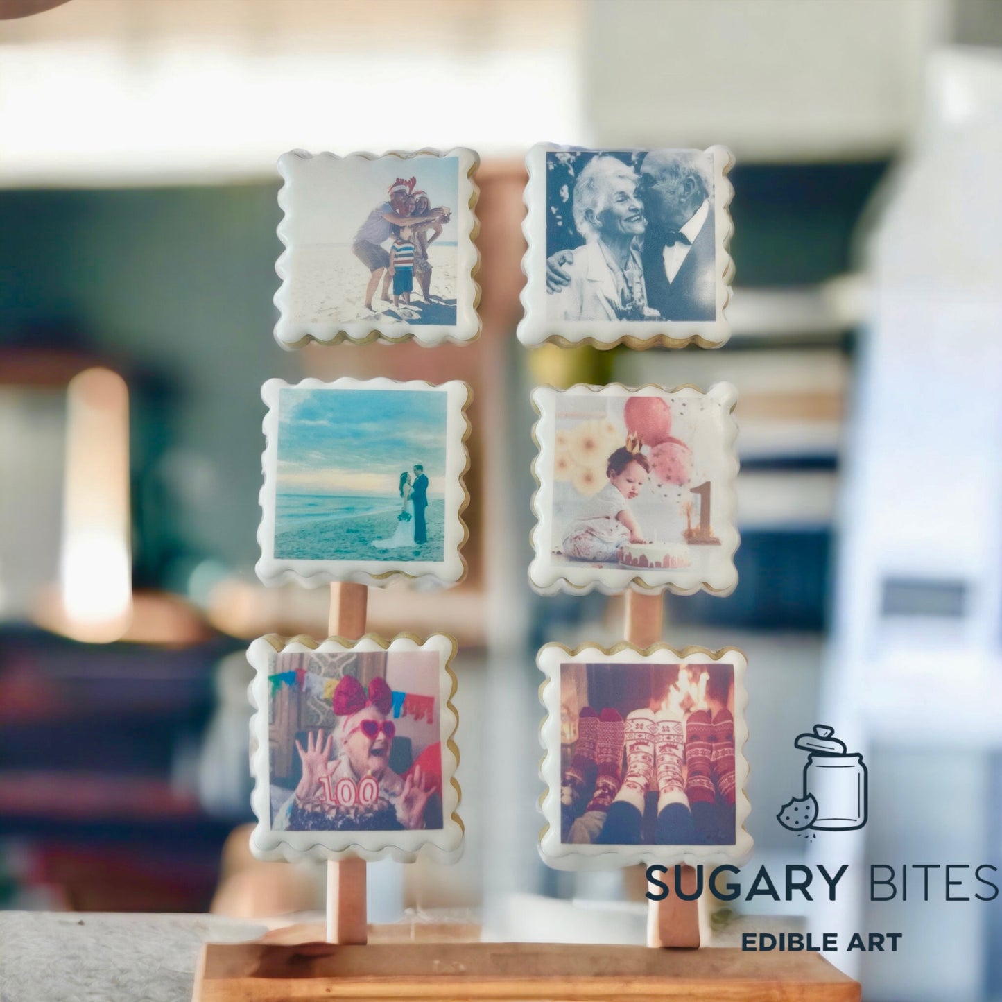 Edible Photo Cookies, Set of 12 Personalized Edible Photo Cookies, Customizable Printed Vanilla Sugar Cookie, Highly Detailed Edible Image!