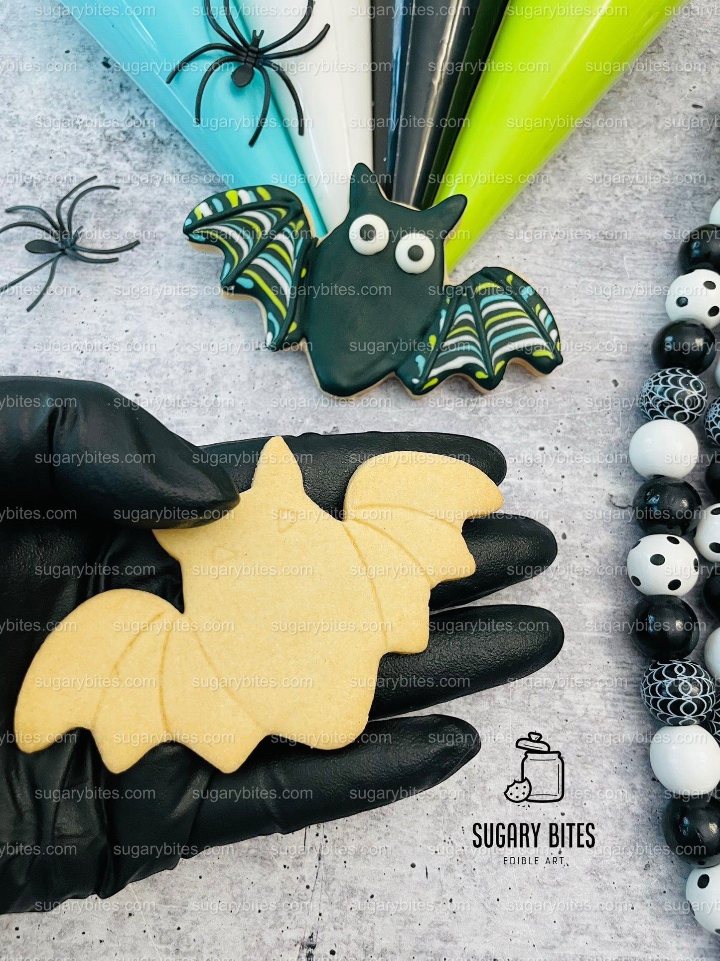 Halloween Cookie Decorating Kit, DIY Cookie Kit, (Large Cookies) ***INCLUDES 24 ITEMS*** With 4 Icing Bags & 3 Deluxe Sprinkle!!!