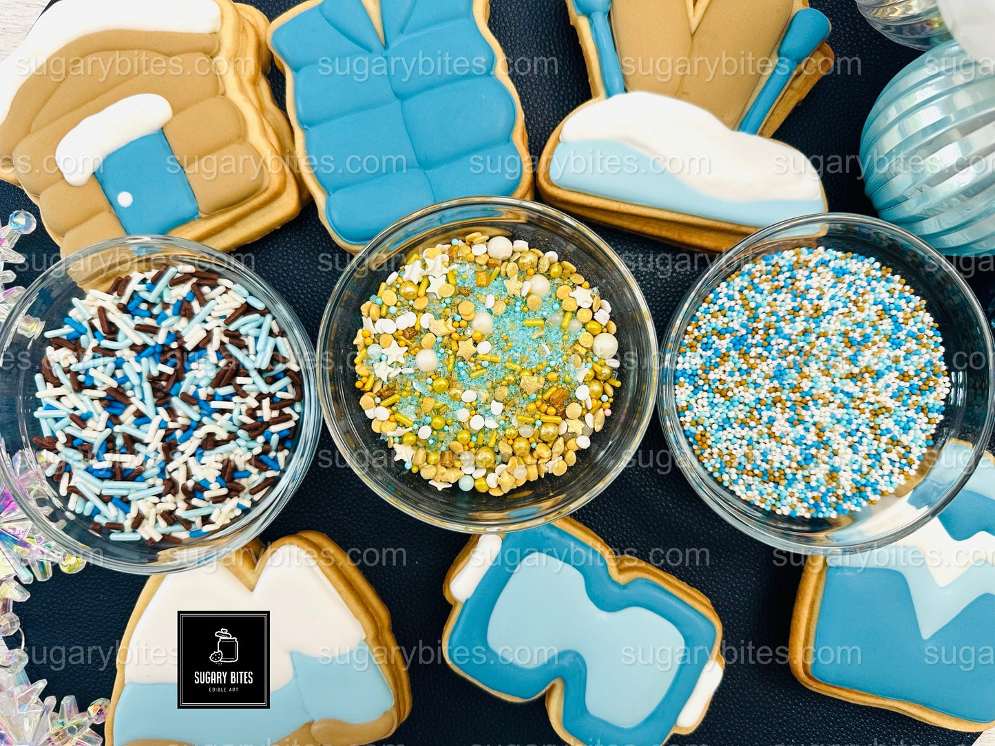 Winter Cookie Kit, Winter Wonderland Cookie Decorating Kit, DIY Christmas Cookie Set | Holiday Activity | Snow Theme Cookies | Holiday Kit