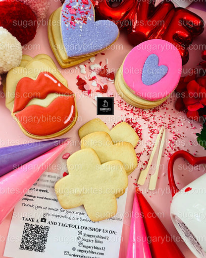 Valentine Cookie Decorating Kit – Vanilla or Gluten-Free Vanilla | Fun, Festive & Perfect for Gifting 💕