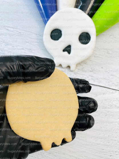 Halloween Cookie Decorating Kit, DIY Cookie Kit, (Large Cookies) ***INCLUDES 24 ITEMS*** With 4 Icing Bags & 3 Deluxe Sprinkle!