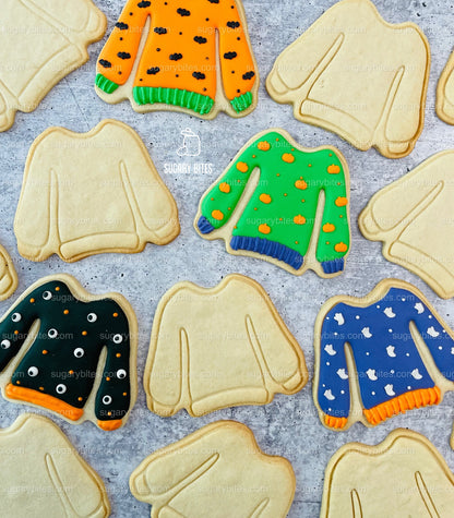 Spooky Sweater Cookie Decorating Kit, Halloween Ugly Sweaters, (Large Cookies)***INCLUDES 24 ITEMS** With 4 Icing Bags & 3 Deluxe Sprinkle!