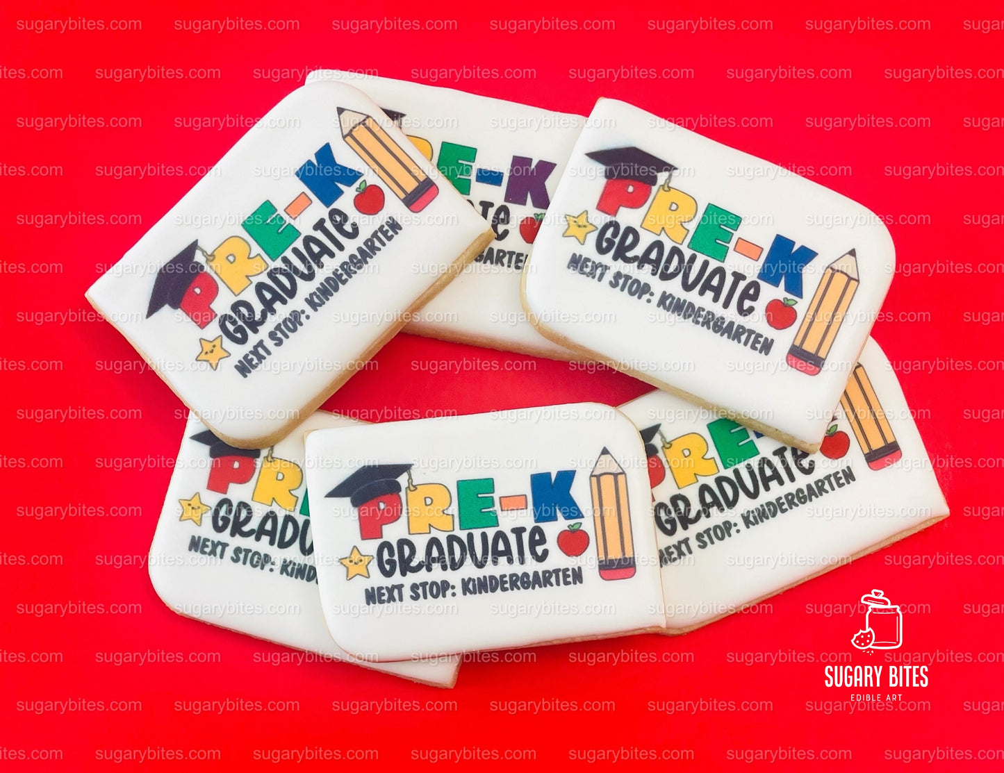 Pre-K Cookies, Pre-K Graduation Gift, Edible Photo Cookies, (Includes 12 Cookies), Pre-K favors, Pre-K Grad.