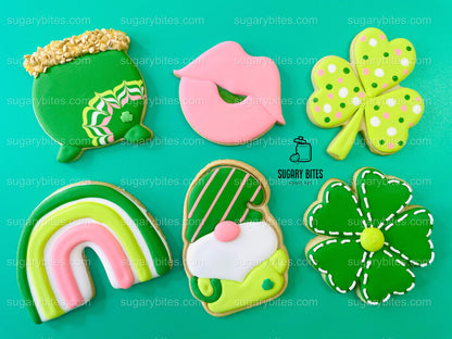 St Patrick’s Day Cookie Decorating Kit, St. Patrick’s Day DIY Cookie Kit, **INCLUDES 24 ITEMS** (Large Cookies), Included Deluxe Sprinkles
