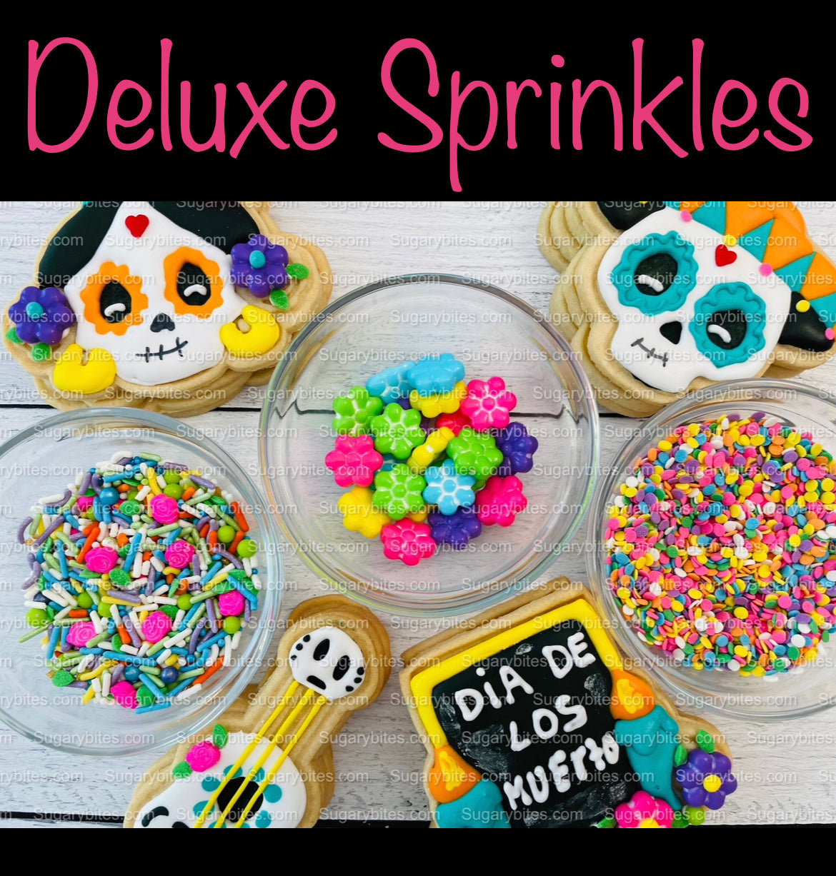 Halloween Cookie Decorating Kit, DIY Cookie Kit, (Large Cookies) ***INCLUDES 24 ITEMS*** With 4 Icing Bags & 3 Deluxe Sprinkle!