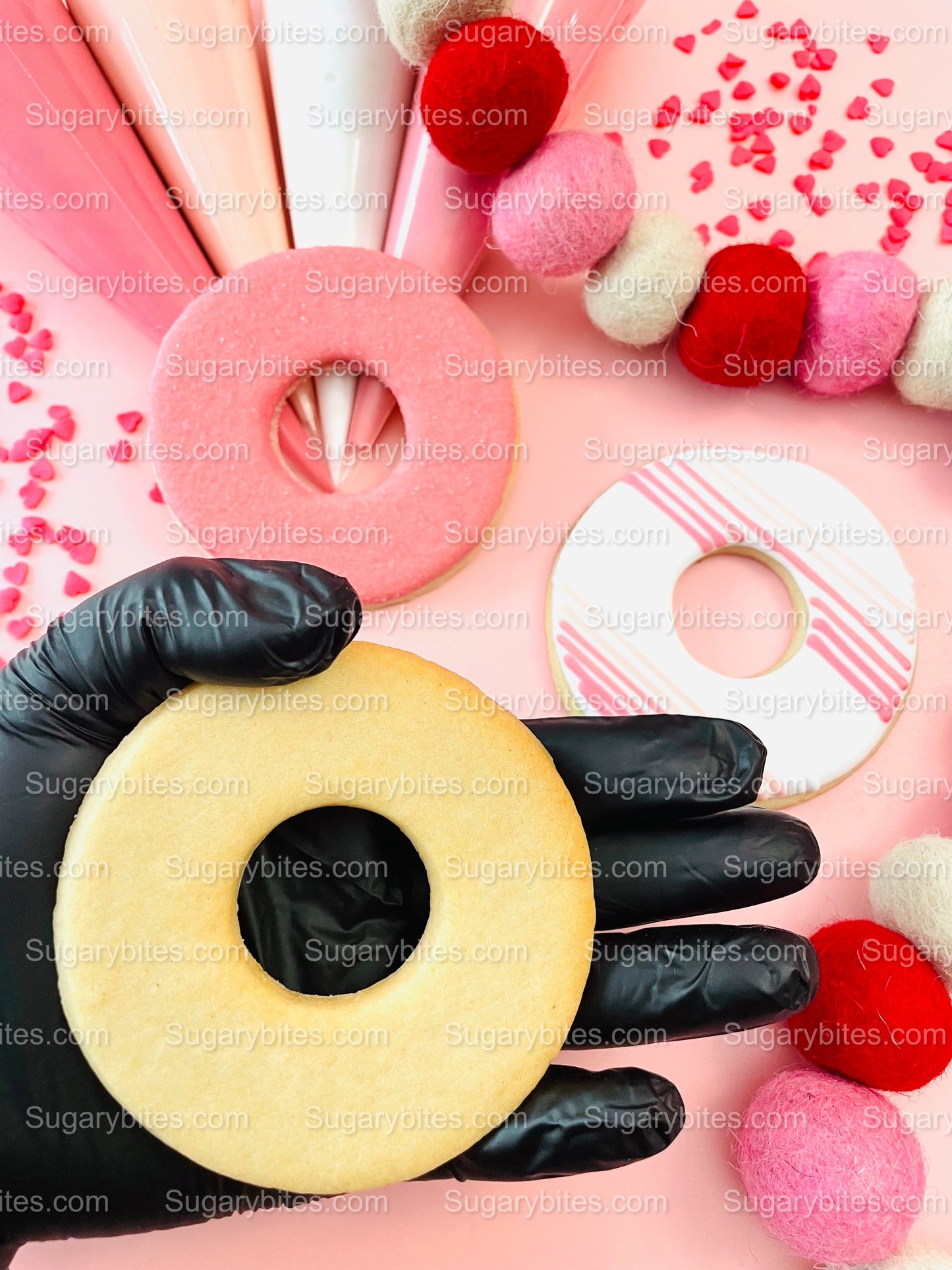 Valentines Day Cookie Decorating Kit, DIY Valentine Cookie Decorating Kit, **INCLUDES 24 ITEMS** (Large Cookies), Valentine's Day Cookies