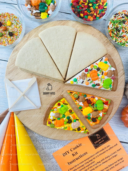 Fall Pie Cookie Decorating Kit, Pumpkin Pie Cookies, ***INCLUDES 24 ITEMS*** (Large Cookies) …This kit is a limited production edition!!!