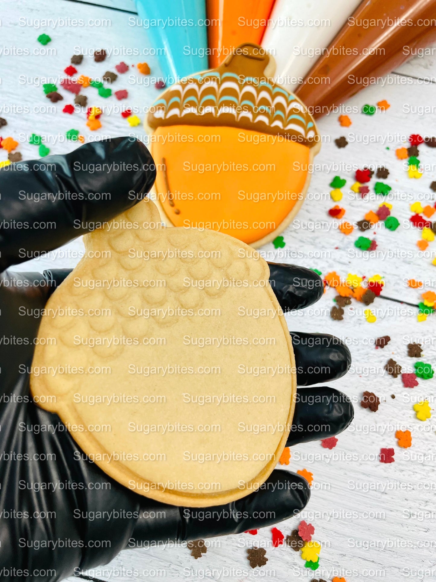 Fall Cookie Decorating Kit, ***INCLUDES 24 ITEMS*** (Large Cookies),Zoom Party Favors, W/ 4 Icing Bags and 3 Deluxe Sprinkles!