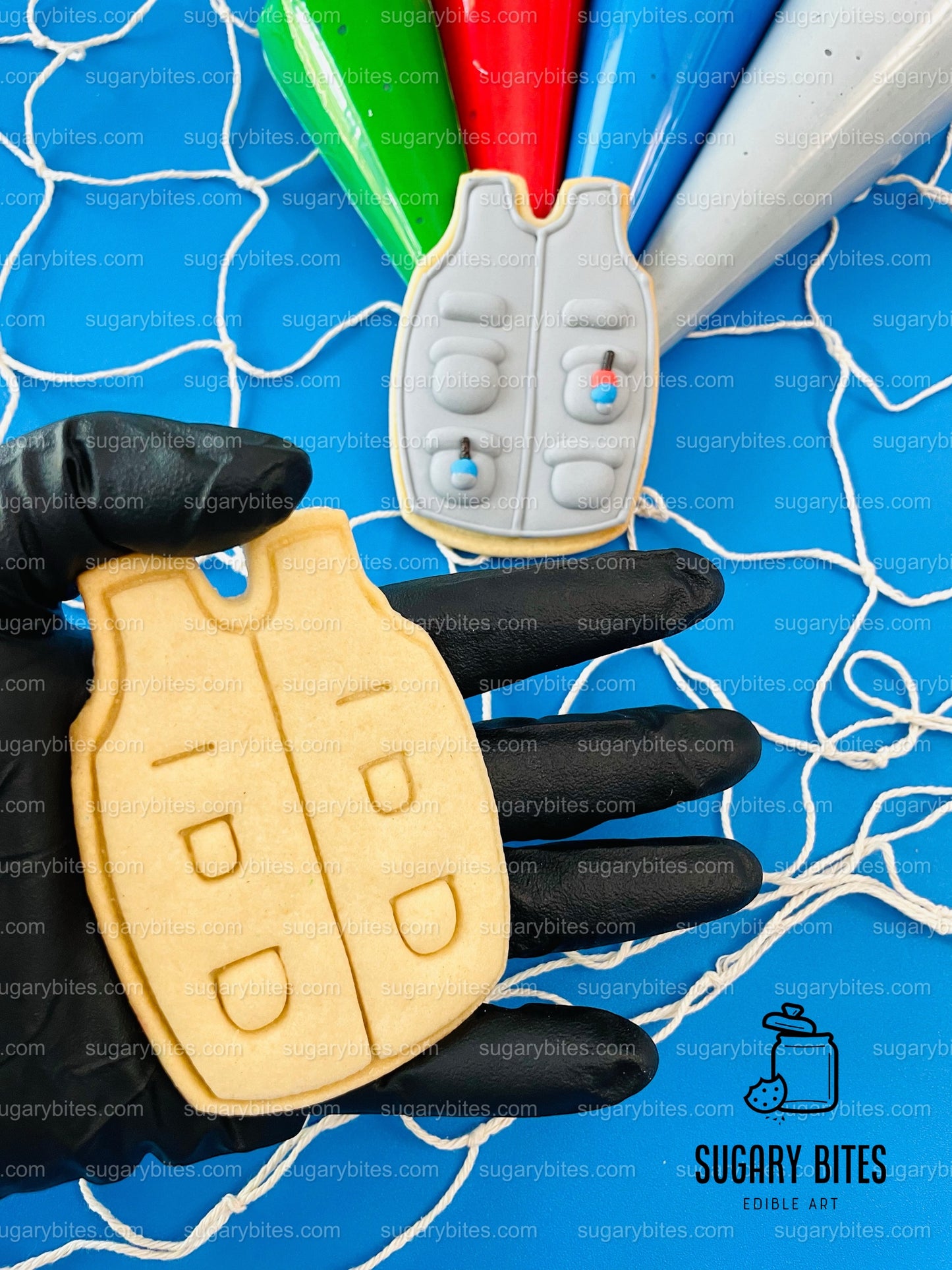 Fishing Cookie Decorating Kit, DIY Fishing Sugar Cookie Kit, **INCLUDES 25 ITEMS**, (Large Cookies)… with Deluxe Sprinkles…Plus Bonus!!!