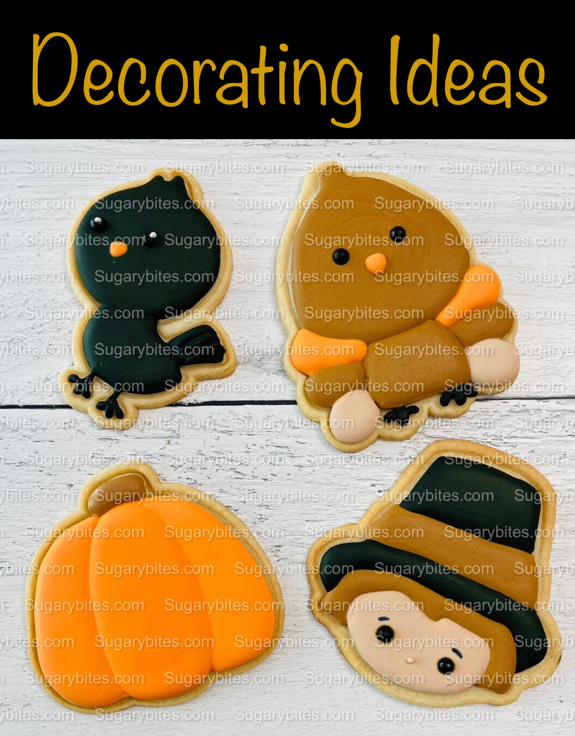 Fall Cookie Decorating Kit, Fall DIY Decorating Cookies Kit, (Large Cookies), **INCLUDES 24 ITEMS**, with 4 Icing Bags and 3 Sprinkles!