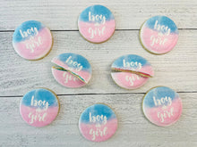 Load image into Gallery viewer, Gender Reveal Cookies, Baby Shower Cookies, (Includes 12 Large Cookies), baby shower favors, Baby Gender Reveal Cookies!
