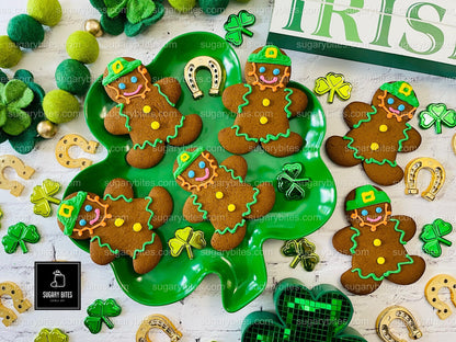 St. Patrick Cookies – 12 Hand-Decorated Cookies – Sugar Vanilla or Gluten-Free Option – Individually Sealed
