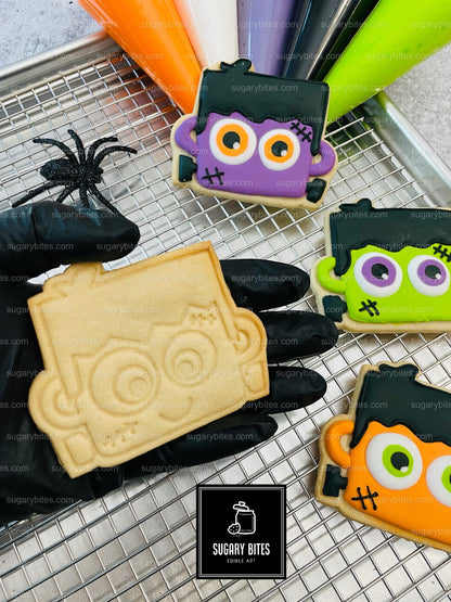Halloween Cookie Decorating Kit, DIY Cookie Kit, (Large Cookies) ***INCLUDES 24 ITEMS*** With 4 Icing Bags & 3 Deluxe Sprinkles!!!