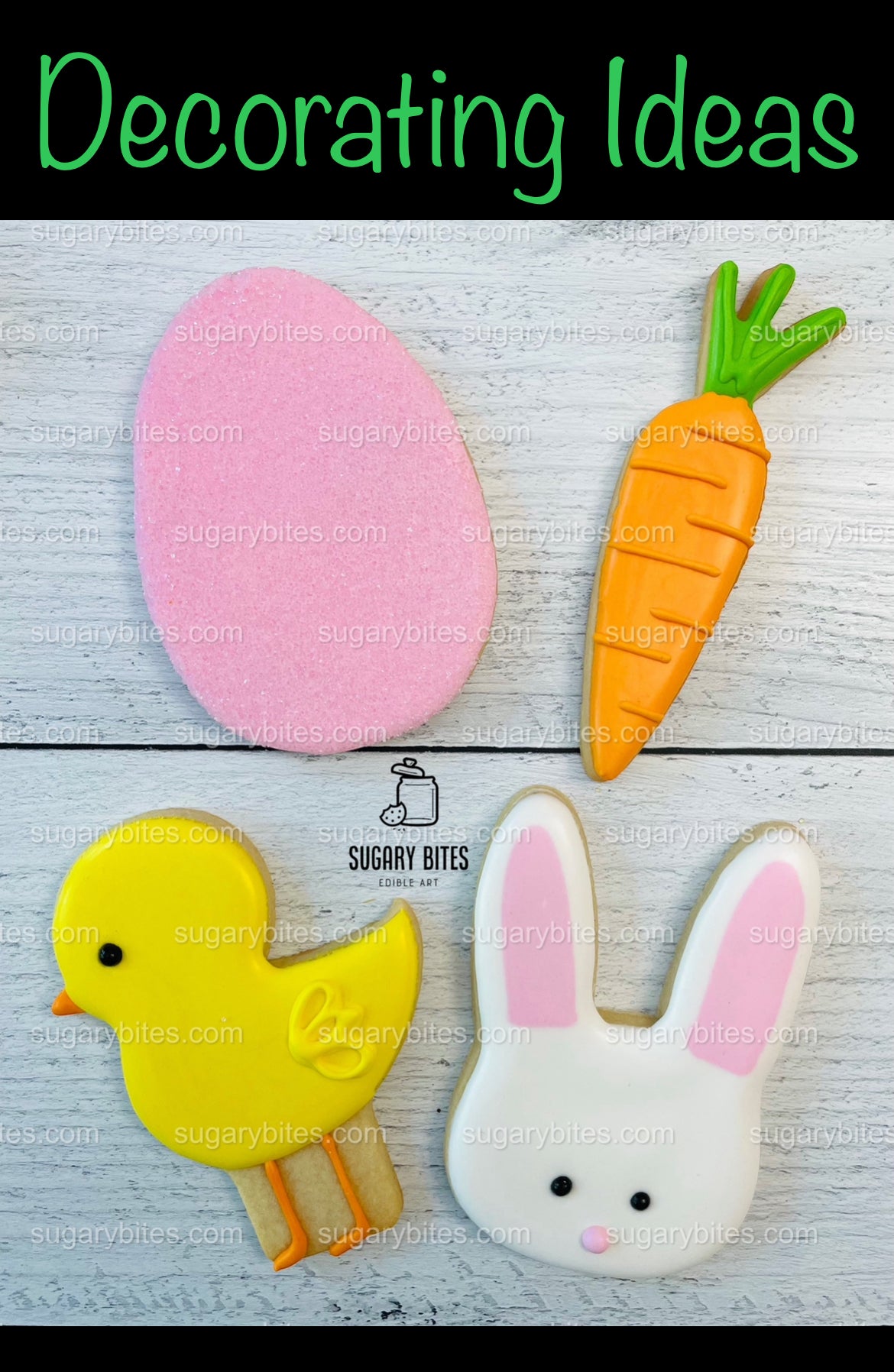 Easter Cookie Decorating Kit, Easter Spring DIY Sugar Cookie Kit, **INCLUDES 28 ITEMS**, (Large Cookies)… with Free Bonus!!!