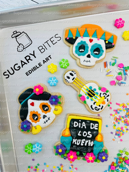 Halloween Cookie Decorating Kit, DIY Cookie Kit, (Large Cookies) ***INCLUDES 24 ITEMS*** With 4 Icing Bags & 3 Deluxe Sprinkle!