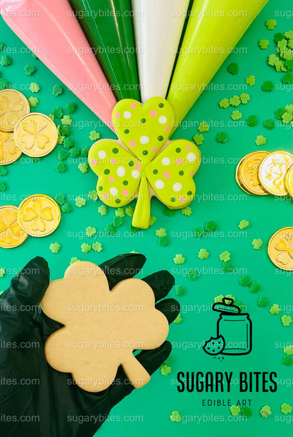St Patrick’s Day Cookie Decorating Kit, St. Patrick’s Day DIY Cookie Kit, **INCLUDES 24 ITEMS** (Large Cookies), Included Deluxe Sprinkles